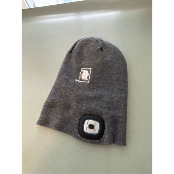 Hello Bello Beanie Cap with LED Light Gray Logo Hunting Outdoor Snow skiing EUC - Picture 6 of 9